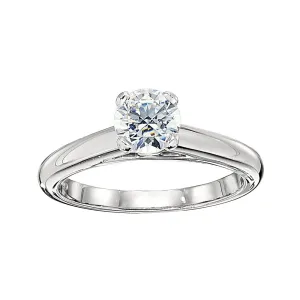 Classic Cathedral Solitaire Engagement Ring