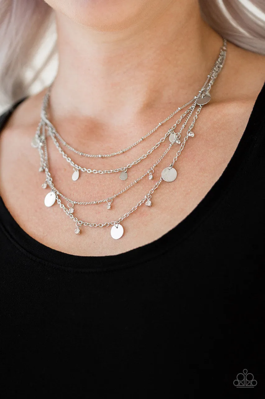 Classic Class Act White Paparazzi Necklace