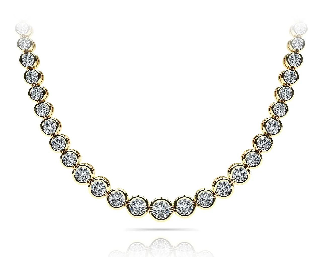 Classic Diamond Strand Diamond Necklace with 6.05 ct.(finished)
