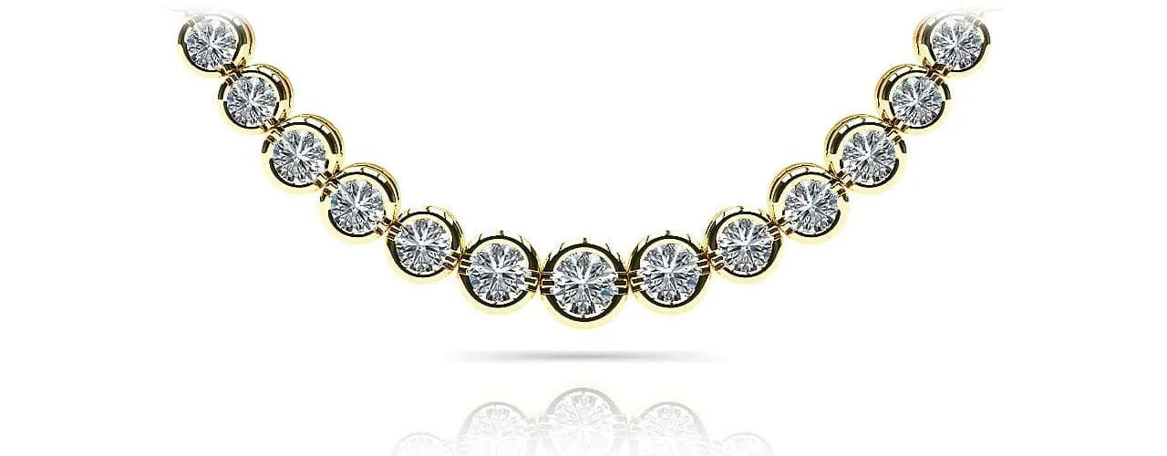Classic Diamond Strand Diamond Necklace with 6.05 ct.(finished)