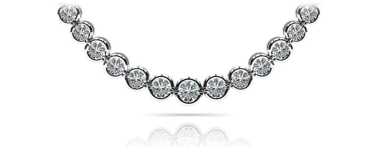 Classic Diamond Strand Diamond Necklace with 6.05 ct.(finished)