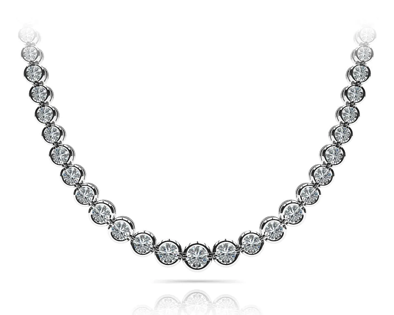 Classic Diamond Strand Diamond Necklace with 6.05 ct.(finished)