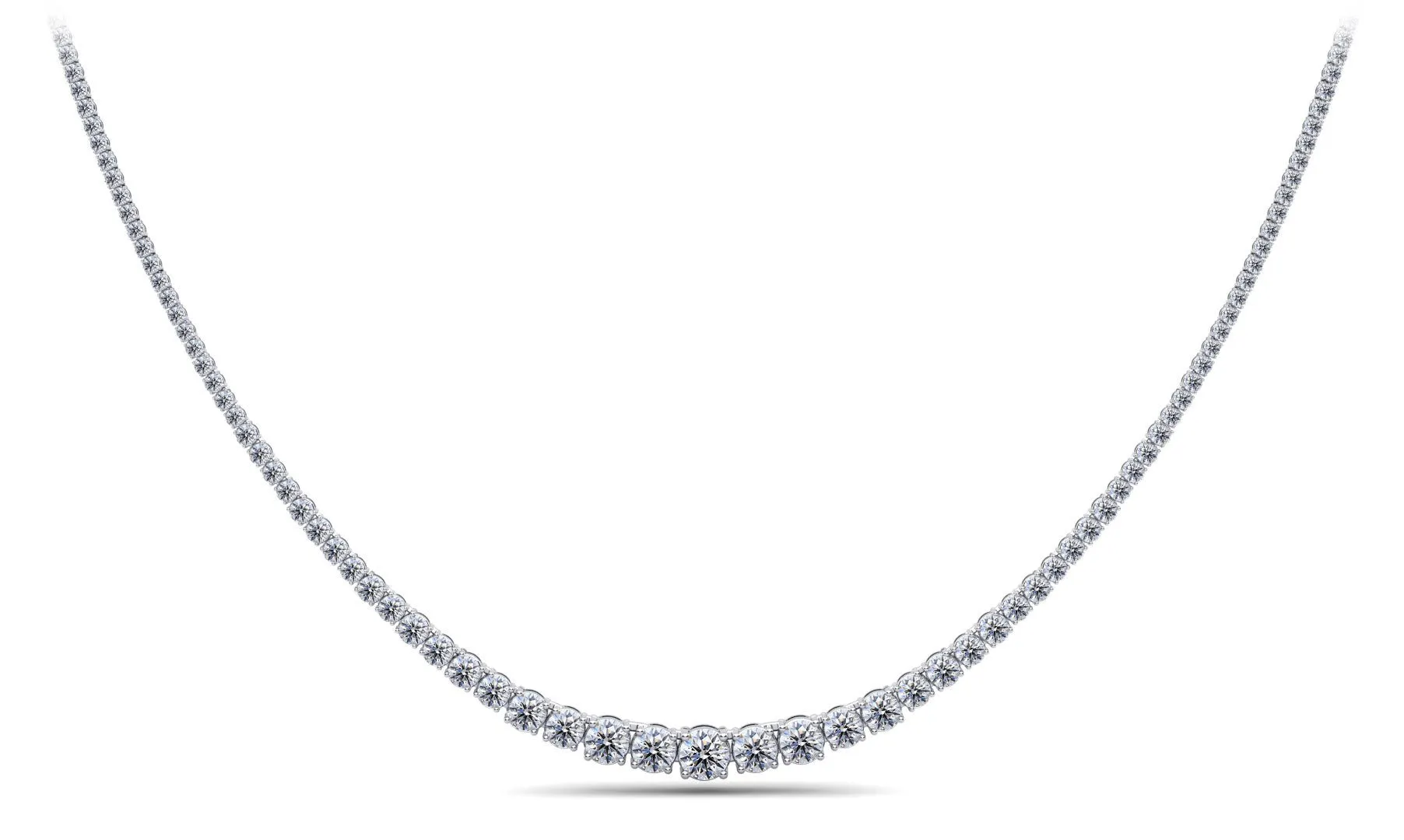 Classic Graduated Strand Of Diamonds with 12.04 ct.(finished)