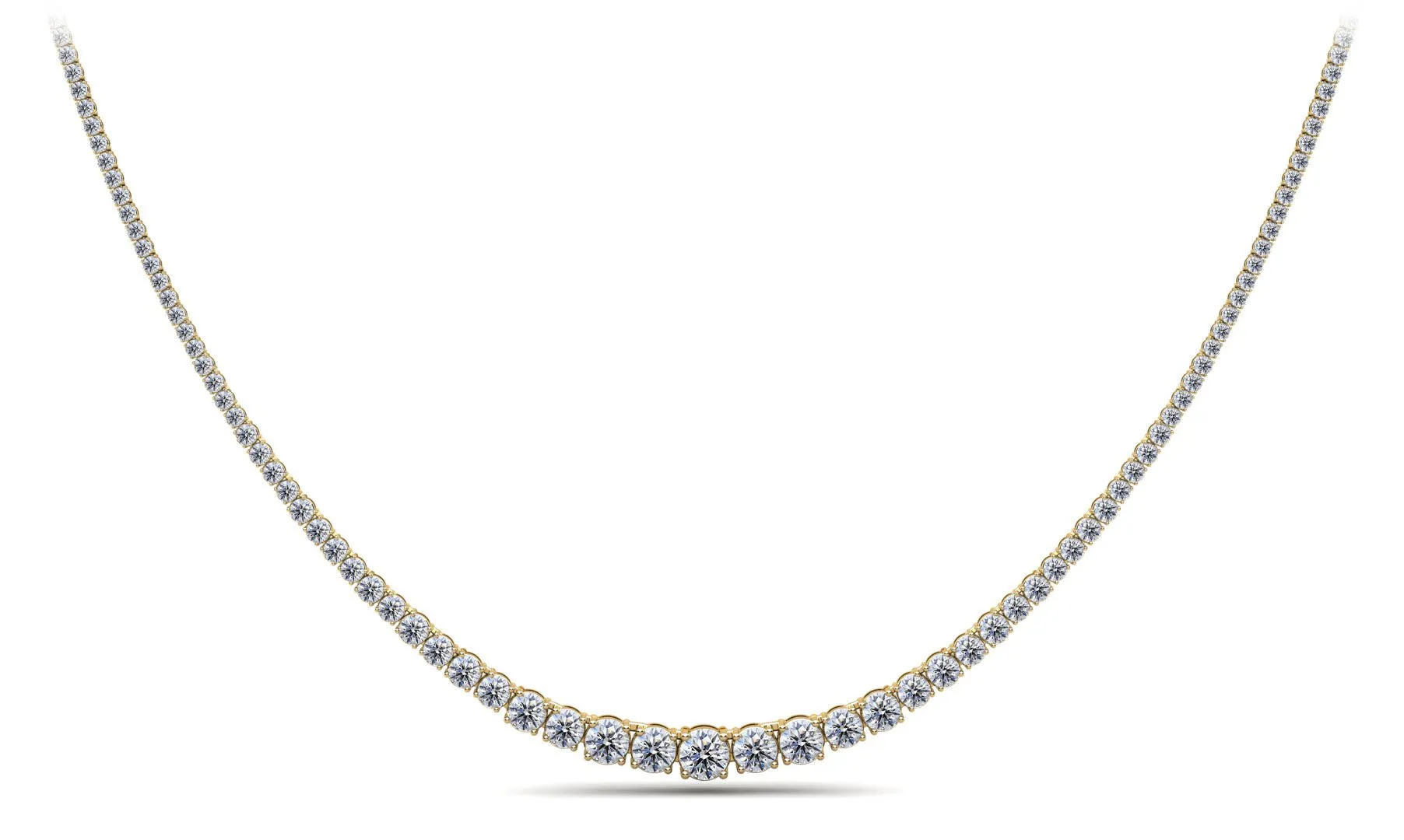 Classic Graduated Strand Of Diamonds with 12.04 ct.(finished)