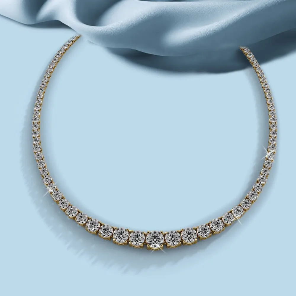 Classic Graduated Strand Of Diamonds with 12.04 ct.(finished)