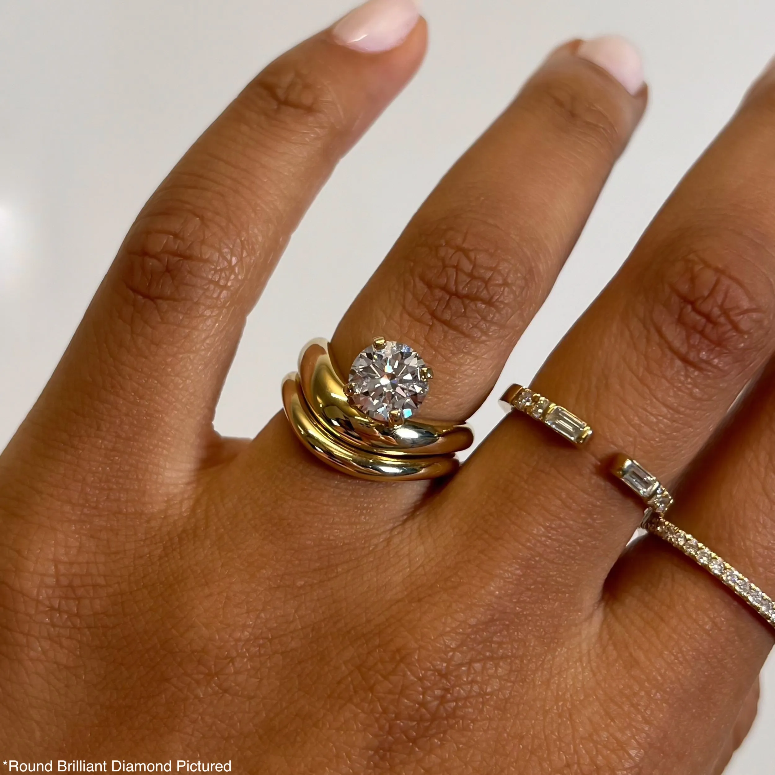 Cloud Marquise Ring
