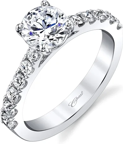 Coast Prong Set Diamond Engagement Ring