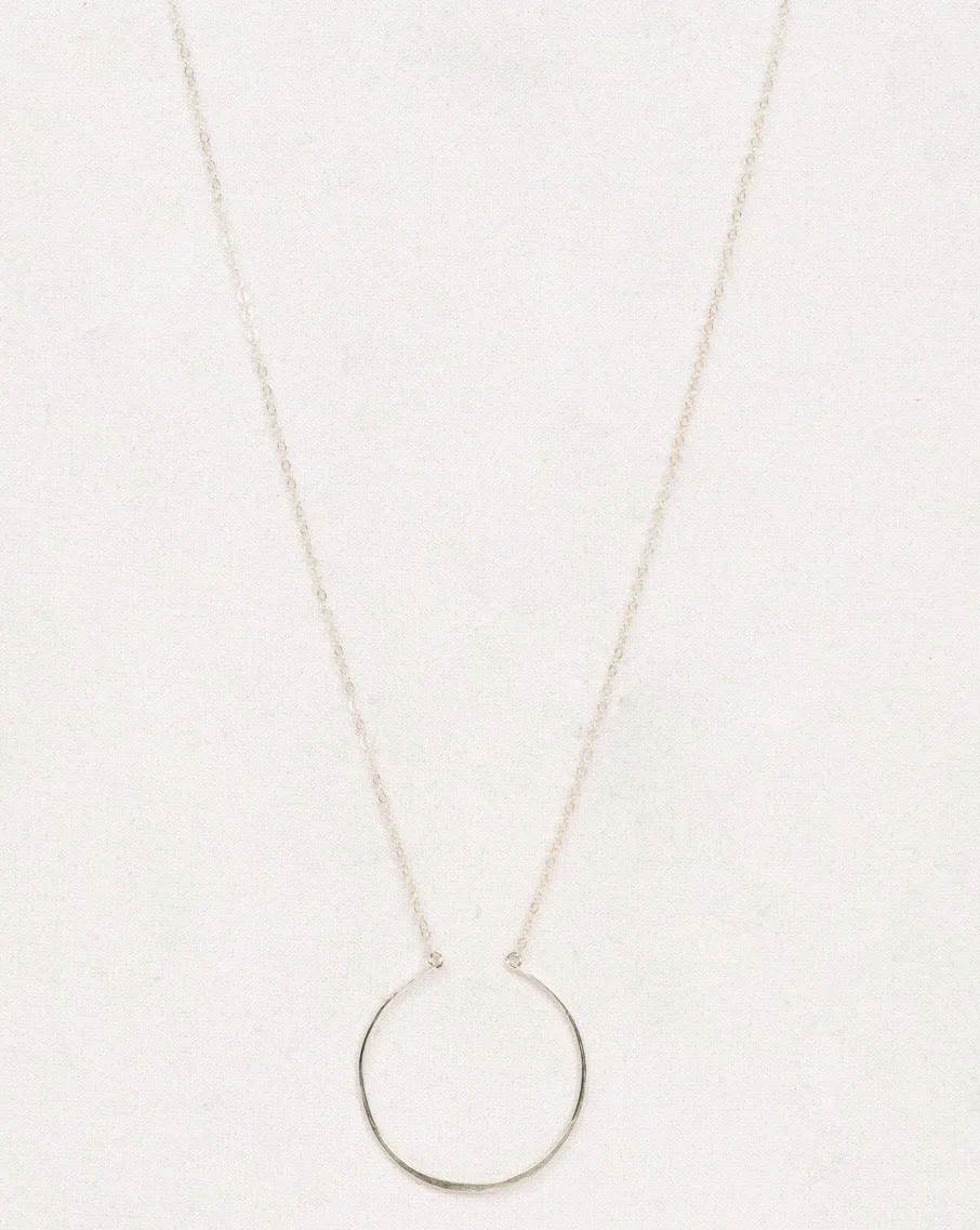 Crescent Necklace, Sterling Silver
