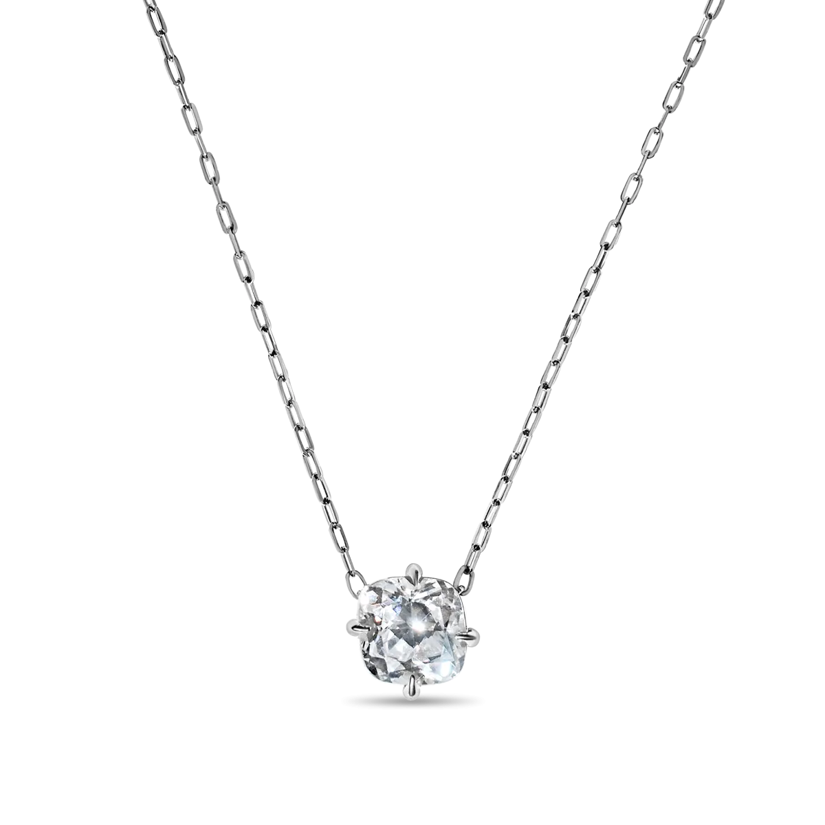 Cushion Diamond Solitaire Pendant