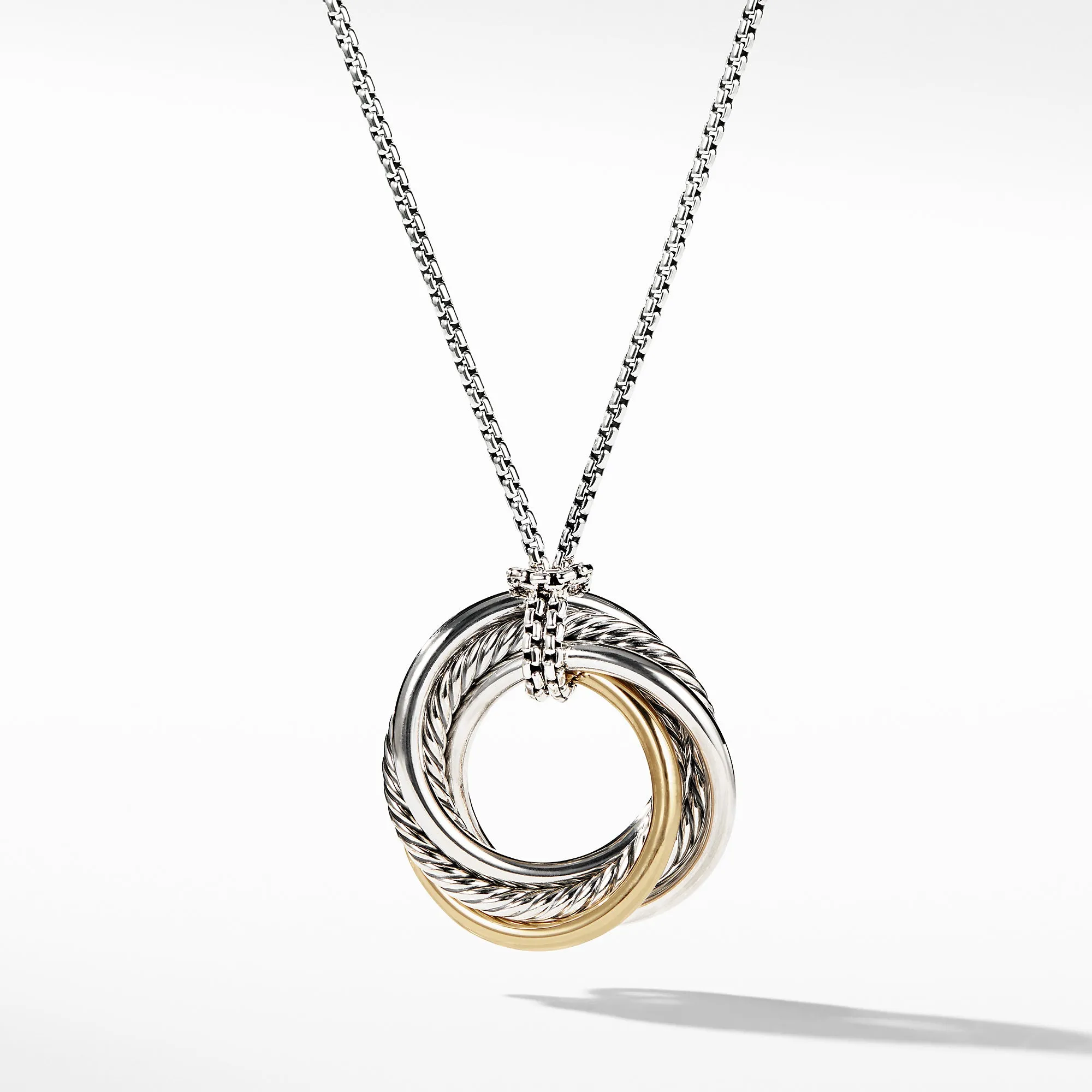 David Yurman The Crossover® Collection Necklaces & Pendant in Silver and 14-Karat Yellow Gold