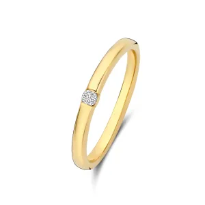 De la Paix Mia 14 karat gold ring with diamond 0.05 carat