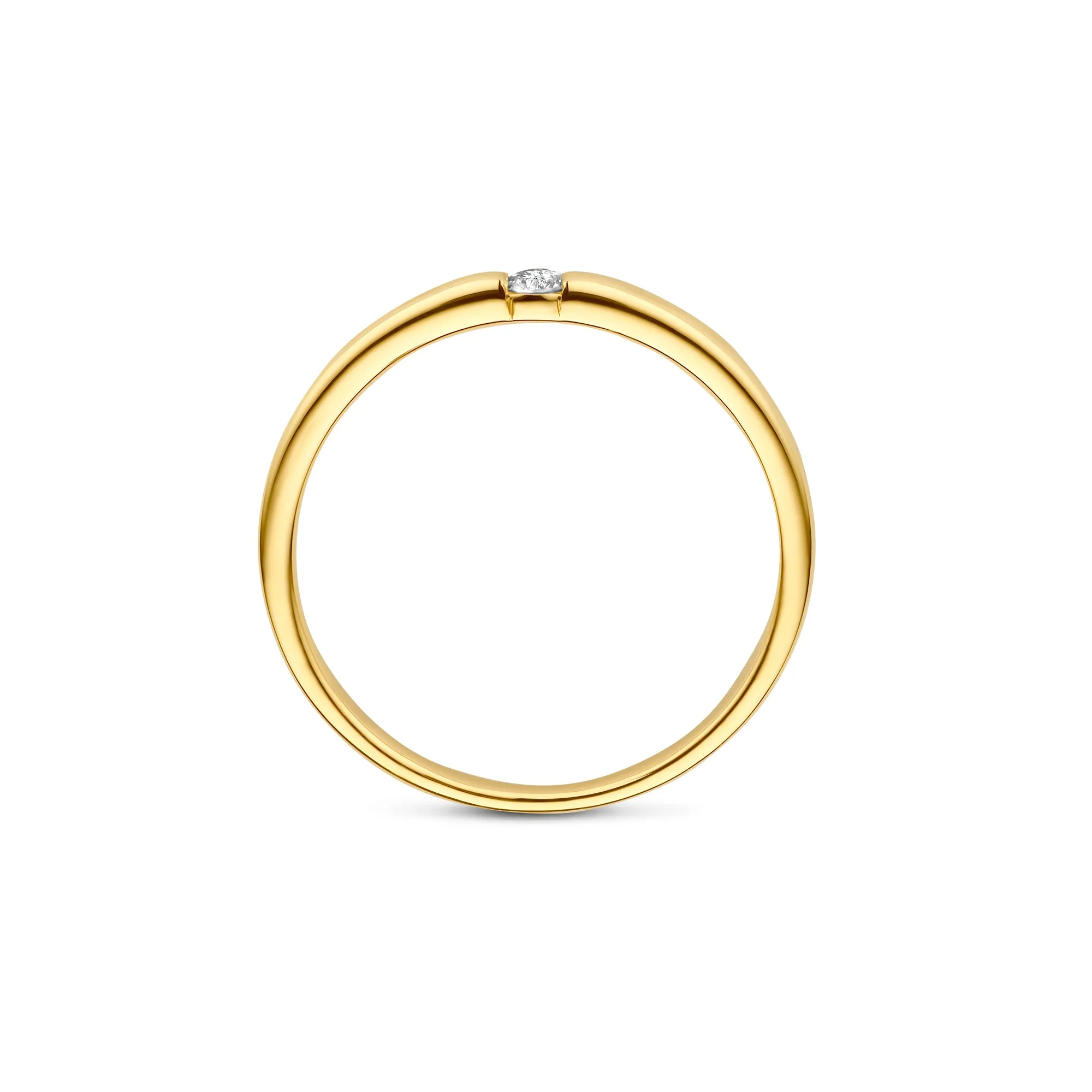 De la Paix Mia 14 karat gold ring with diamond 0.05 carat