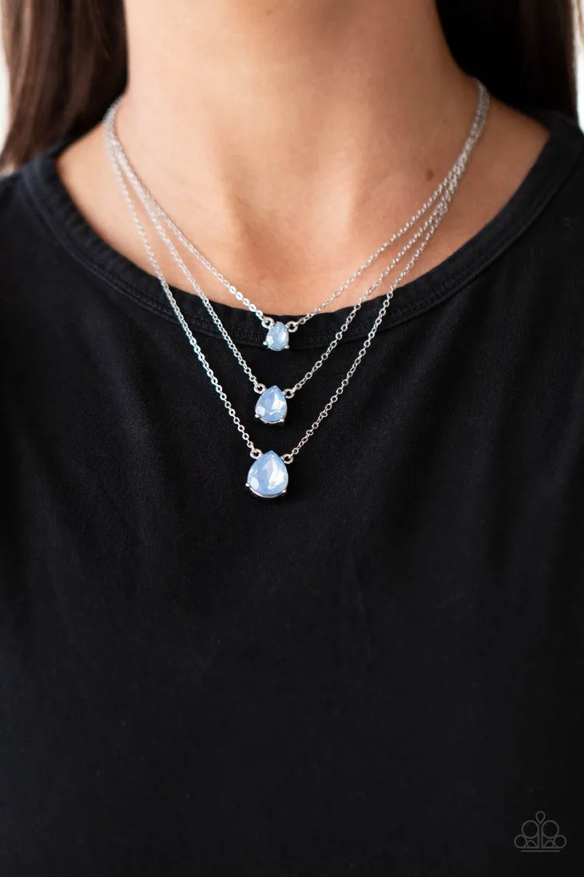 Dewy Drizzle Blue Paparazzi Necklace
