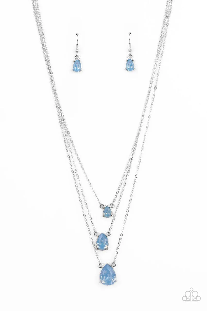 Dewy Drizzle Blue Paparazzi Necklace