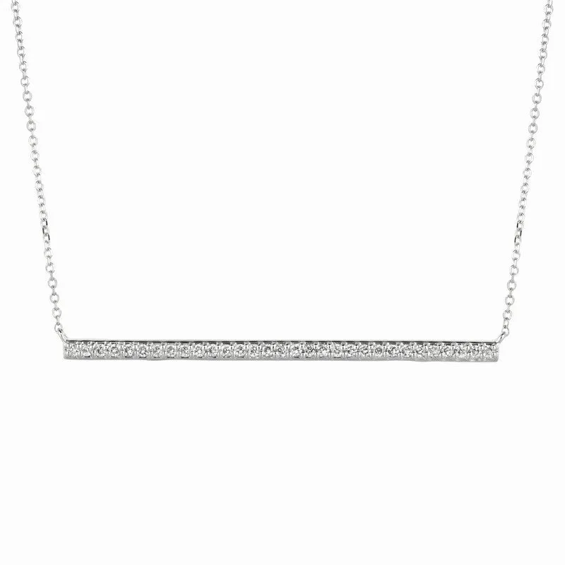 DIAMOND BAR NECKLACE 14K GOLD (0.33 CTW) 1
