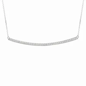 DIAMOND BAR NECKLACE 14K GOLD (0.4 CTW) 1
