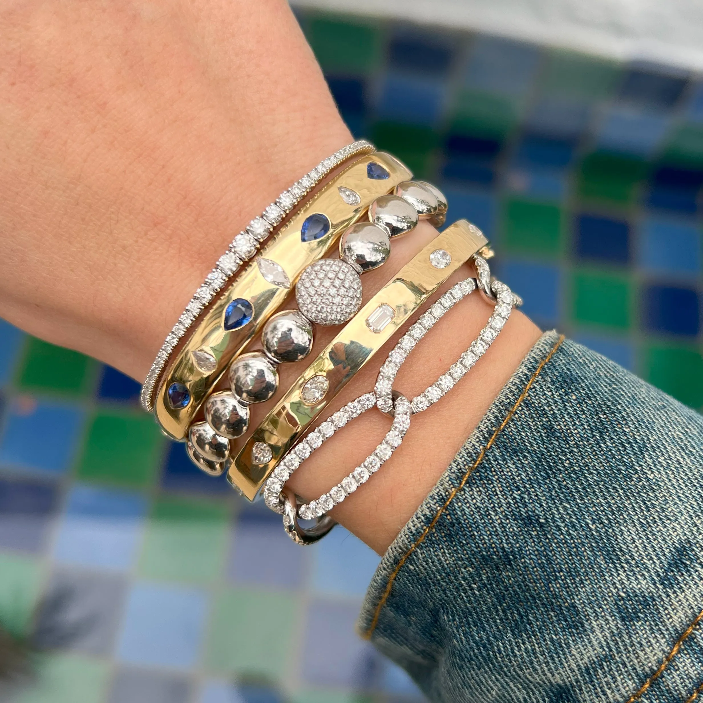 Diamond Bead Bracelet