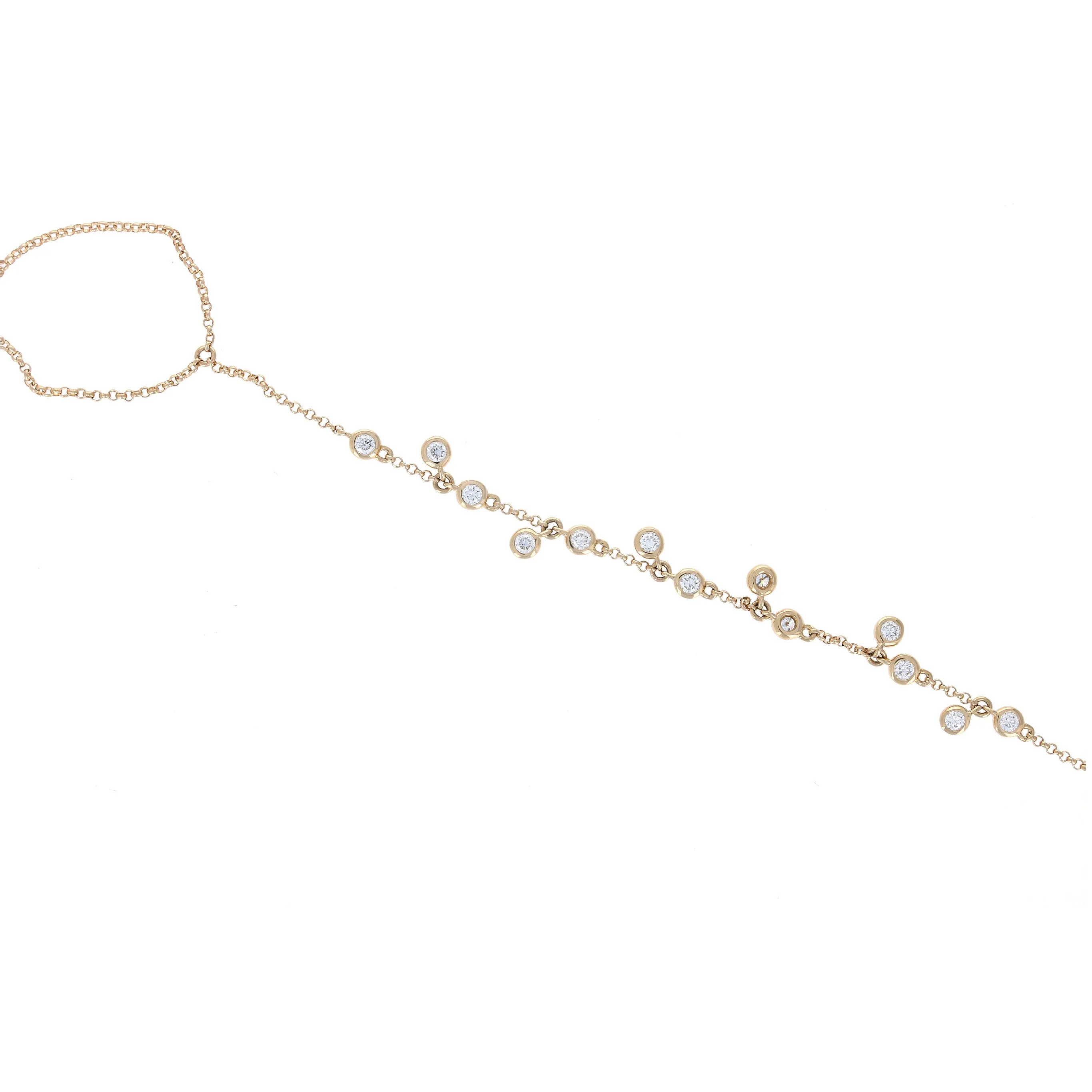 Diamond Bezel Hand Chain