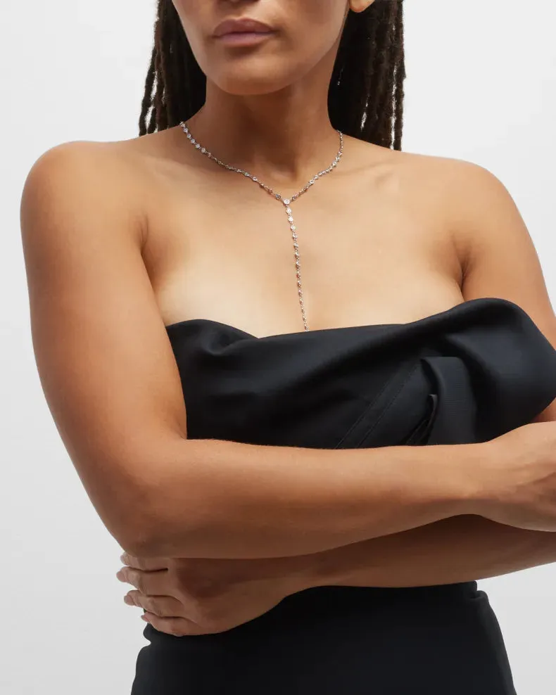 Diamond by The Yard 77-Stone Floating Necklace w/Drop
