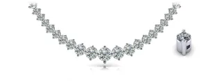 Diamond Crescendo Diamond Necklace with 15.08 ct.(finished)