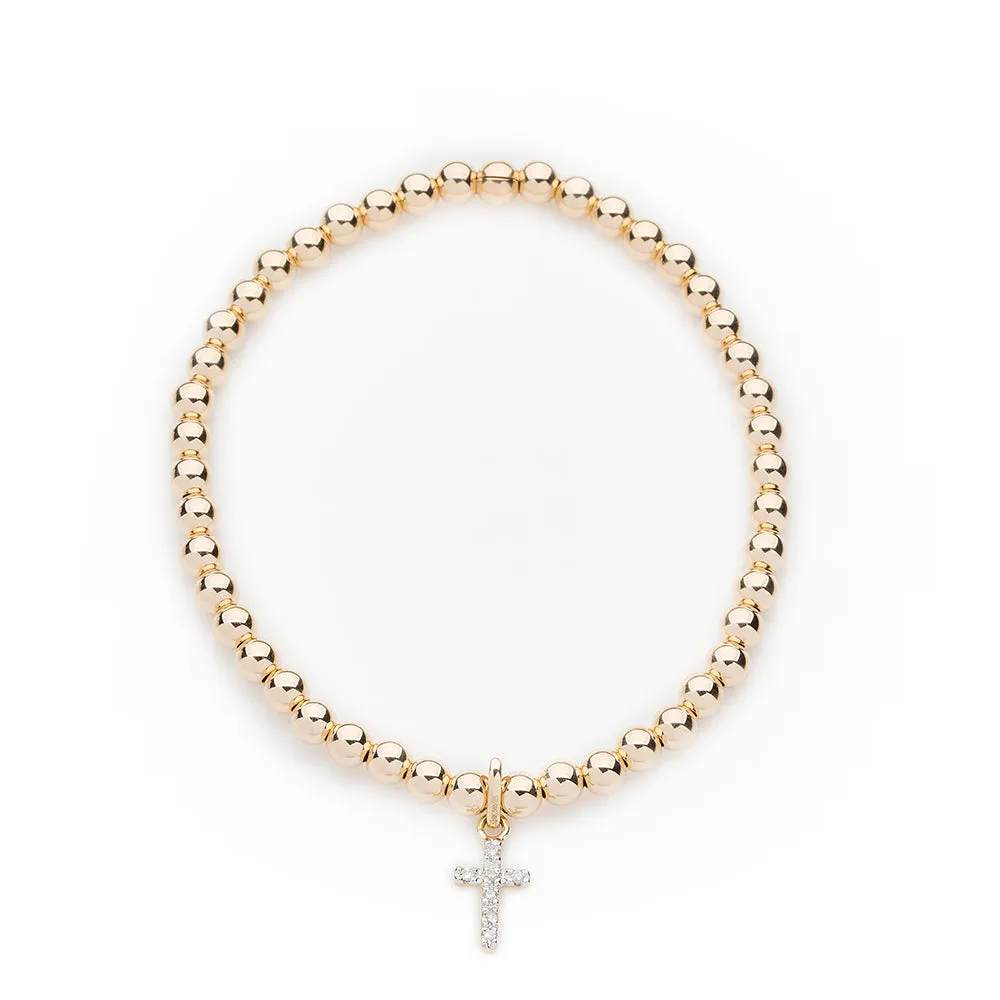 Diamond Cross Bracelet