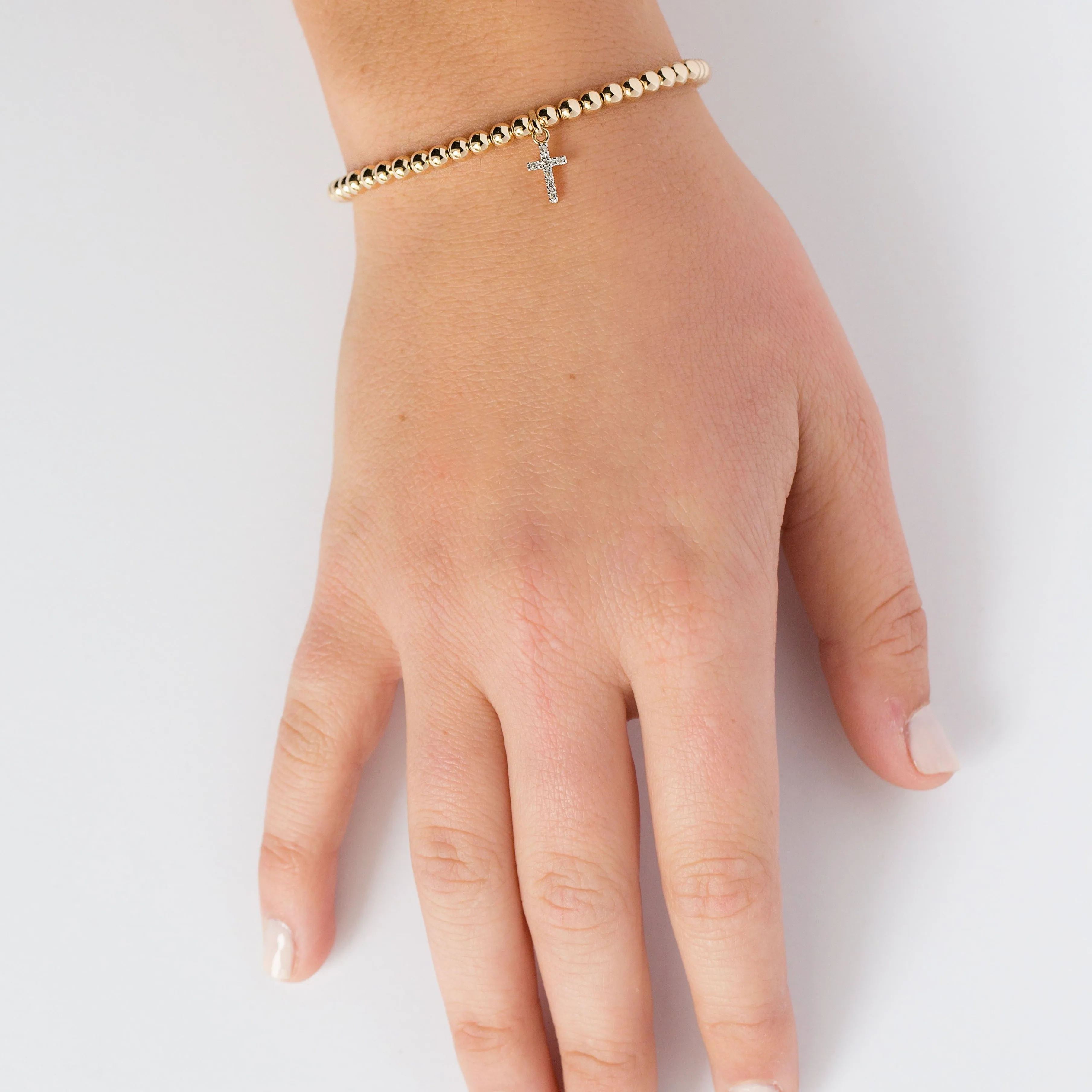 Diamond Cross Bracelet