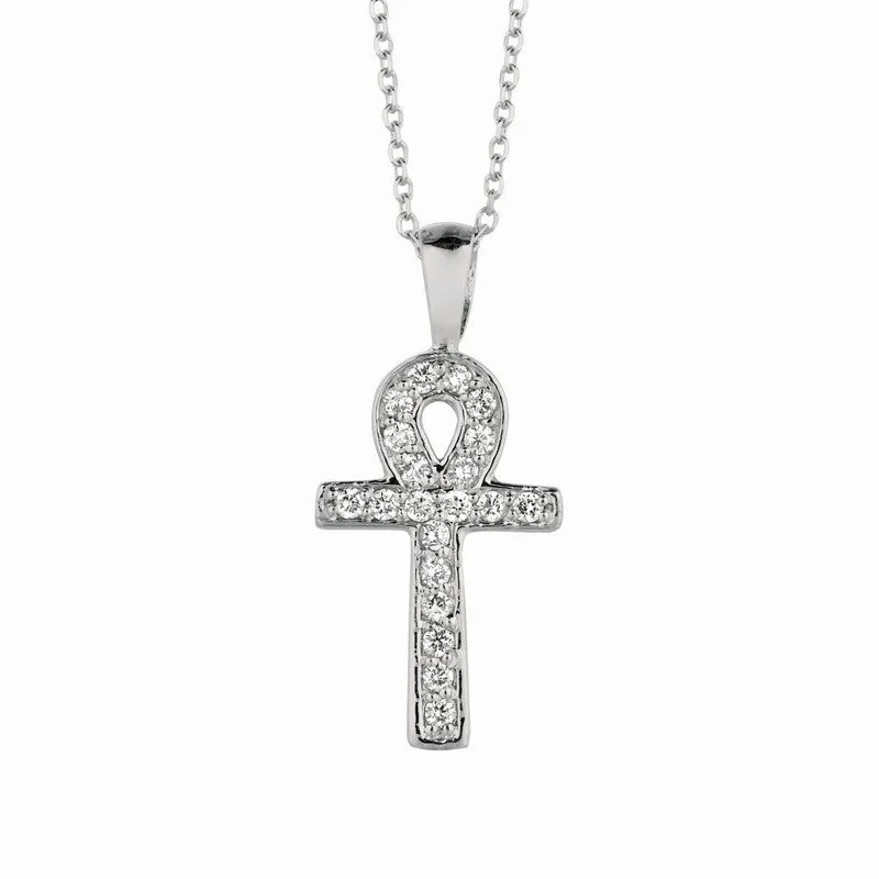 DIAMOND CROSS NECKLACE 14K GOLD (0.2 CTW) 2