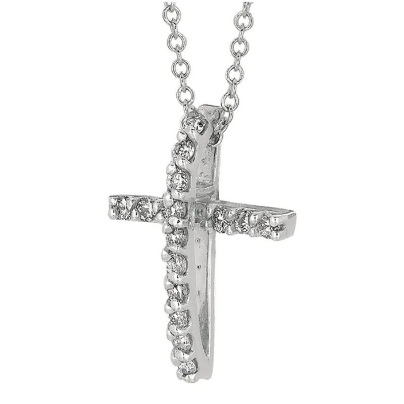 DIAMOND CROSS NECKLACE 14K GOLD (0.25 CTW) 1