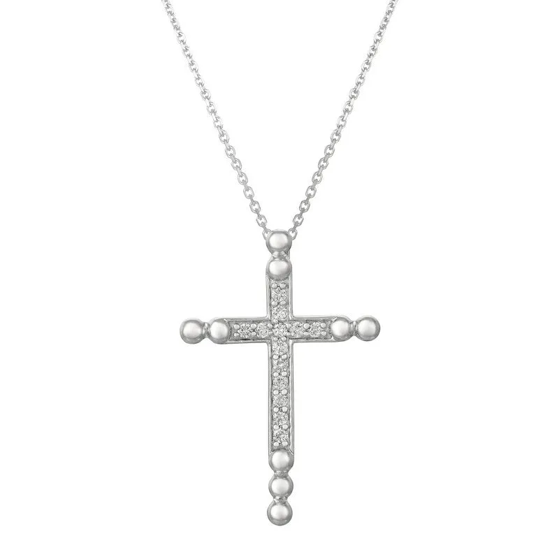 DIAMOND CROSS NECKLACE 14K GOLD (0.25 CTW) 5