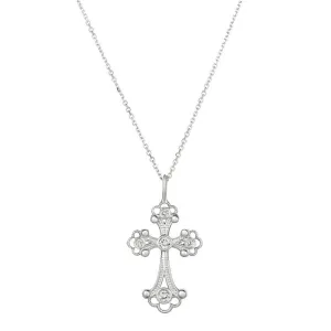 DIAMOND CROSS NECKLACE 14K GOLD (0.25 CTW) 7