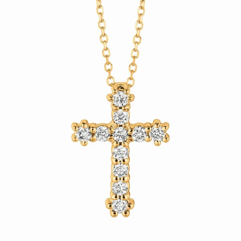DIAMOND CROSS NECKLACE 14K GOLD (0.33 CTW) 3
