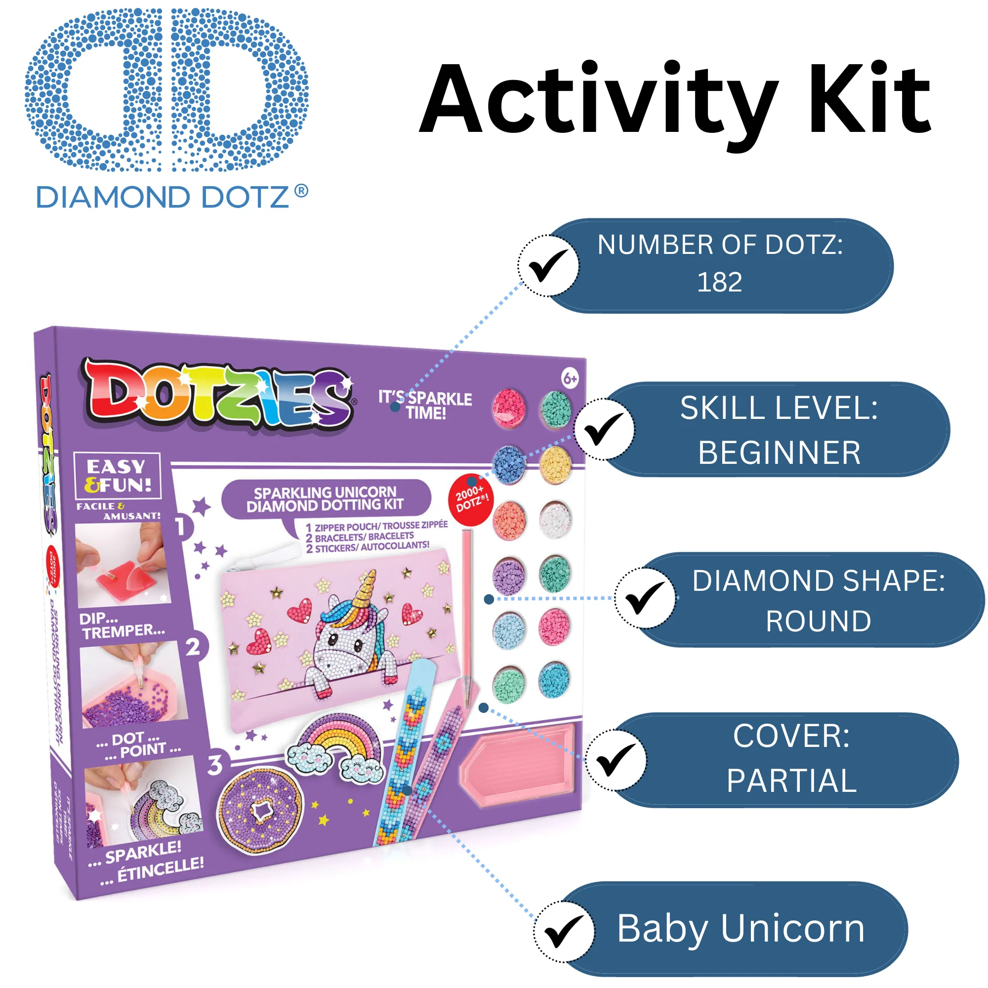 Diamond Dotz Baby Unicorn Activity Set