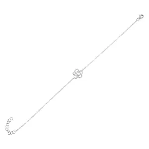 Diamond Flower Bracelet 14K