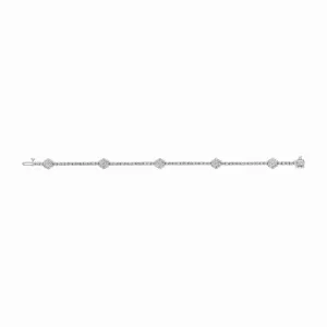 DIAMOND FLOWERS BRACELET 14K GOLD (4.02 CTW)