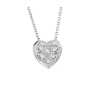 DIAMOND HEART NECKLACE 14K GOLD (0.14 CTW)