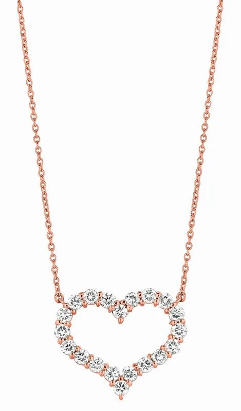 DIAMOND HEART NECKLACE 14K GOLD (1 CTW) N5096W1