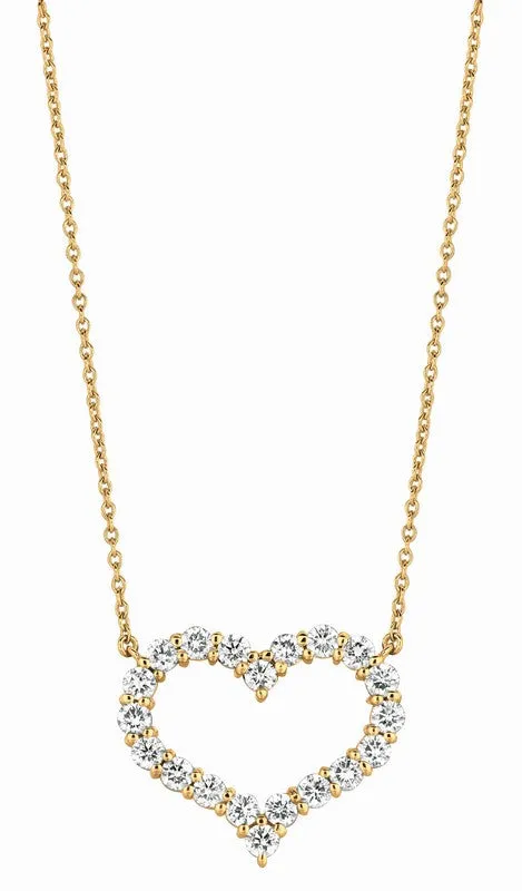 DIAMOND HEART NECKLACE 14K GOLD (1 CTW) N5096W1