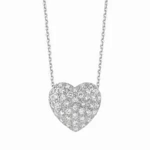 DIAMOND HEART NECKLACE 14K GOLD (1.04 CTW)