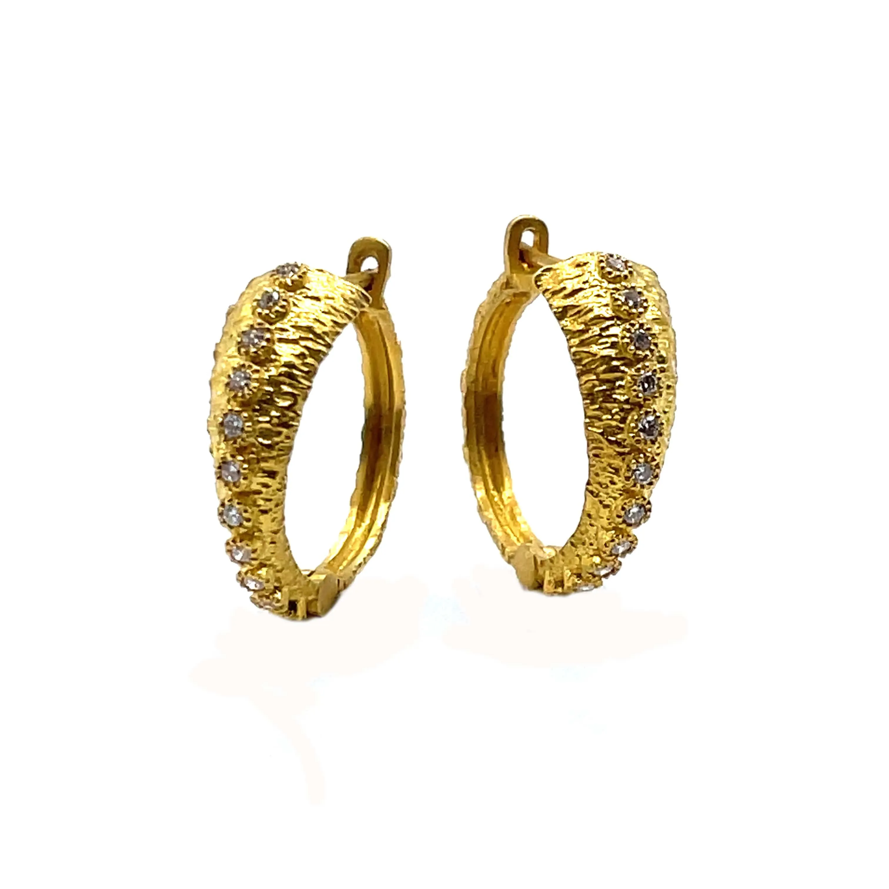 Diamond Huggy Hoop Earring