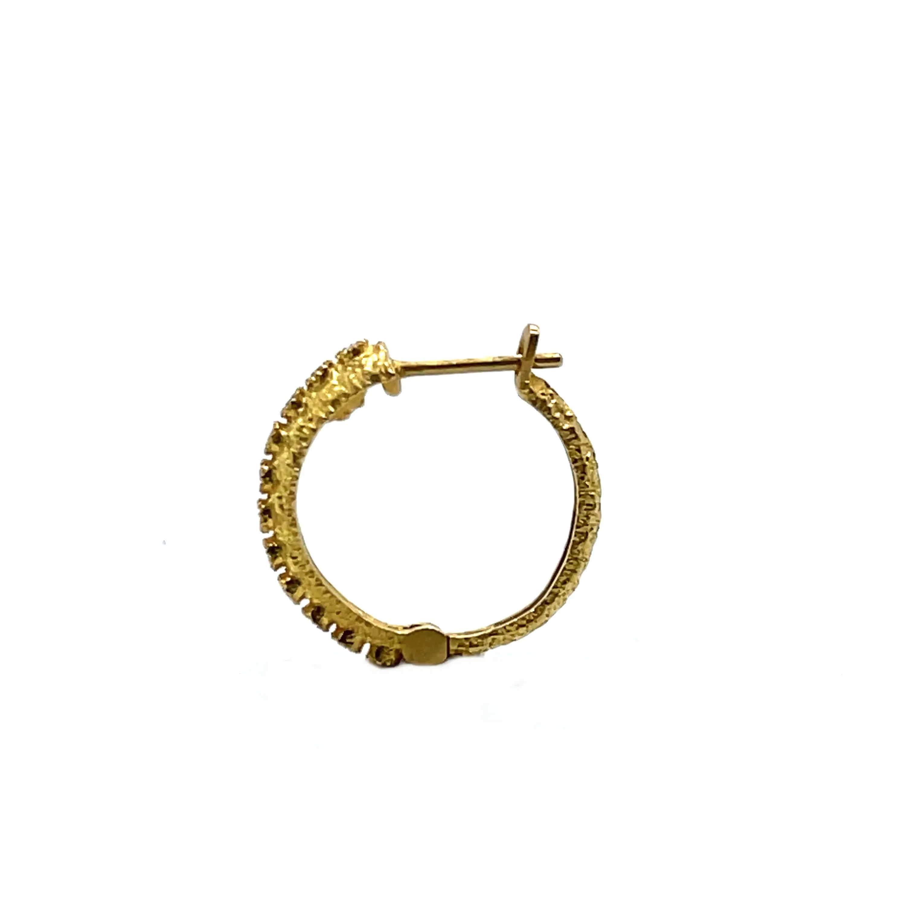 Diamond Huggy Hoop Earring