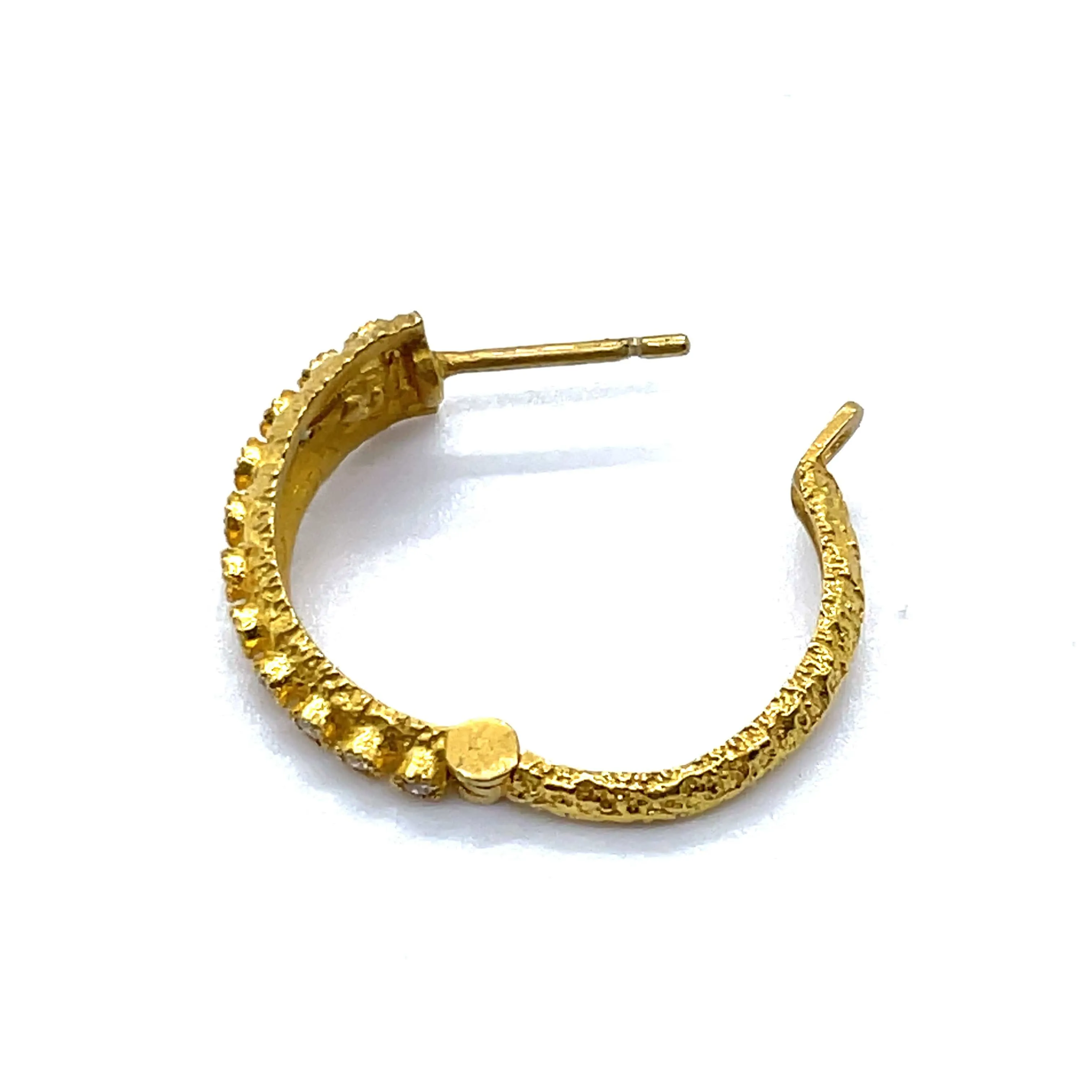 Diamond Huggy Hoop Earring