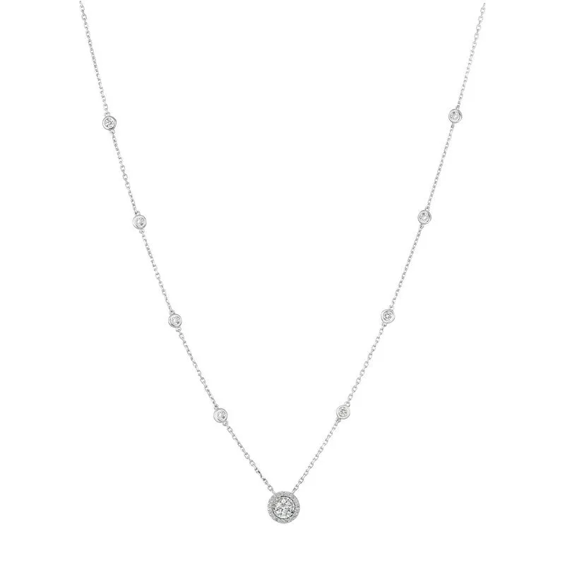 DIAMOND NECKLACE 14K GOLD (0.5 CTW) 15