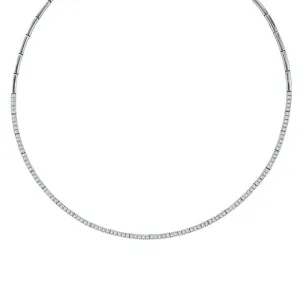 DIAMOND TENNIS NECKLACE, 14K WHITE GOLD 14K GOLD (2.09 CTW)