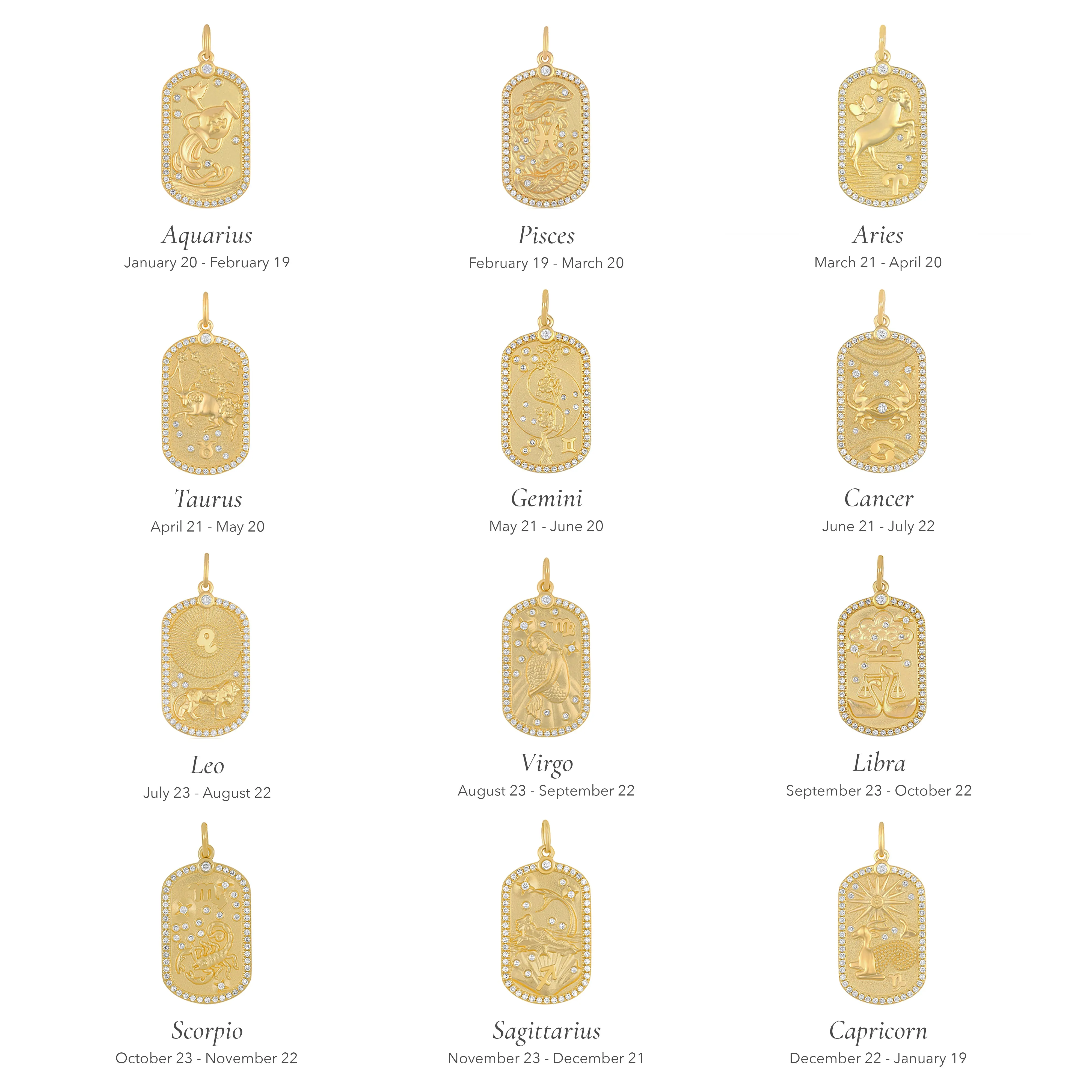 Diamond Zodiac Necklace