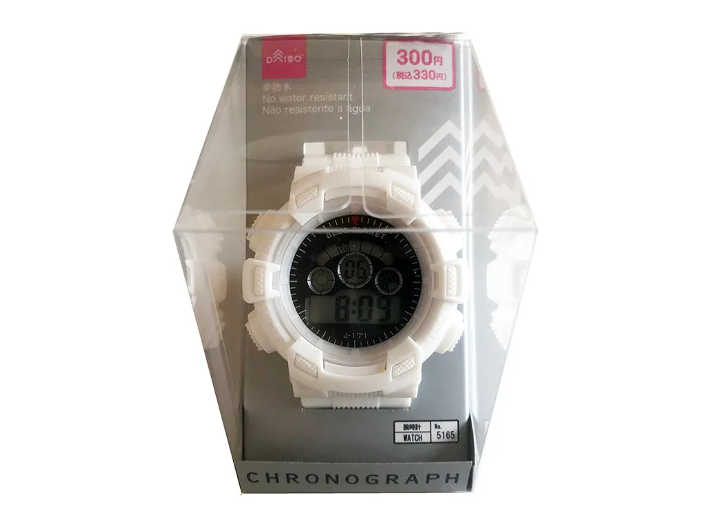 Digital watch BluePlanet G WHITE