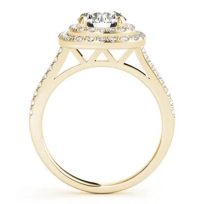 Double Halo Engagement Ring