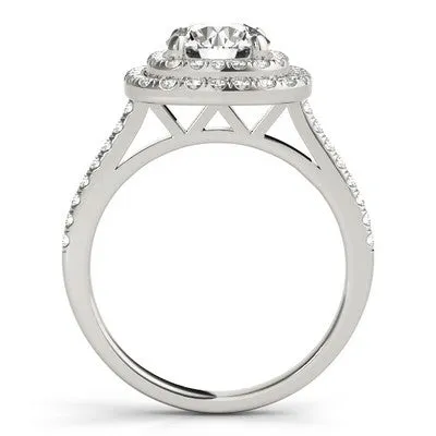 Double Halo Engagement Ring