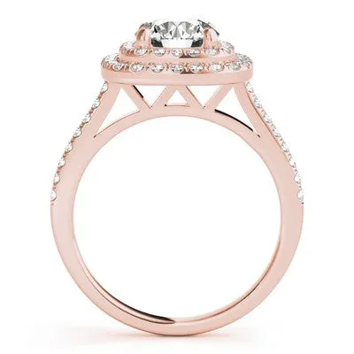 Double Halo Engagement Ring