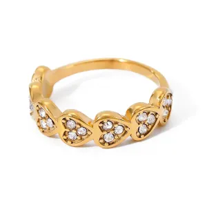 Duskveil Heart Rings