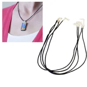 Economy Cord Necklets - Pack of 5 (Black)